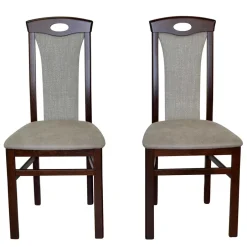 Hochlehner|Lederstühle*Pharao24 Stühle Nussbaumfarben Careful