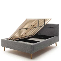 Funktionsbetten|Schubkastenbetten*Pharao24 Stoffbett mit Stauraum Cumbia
