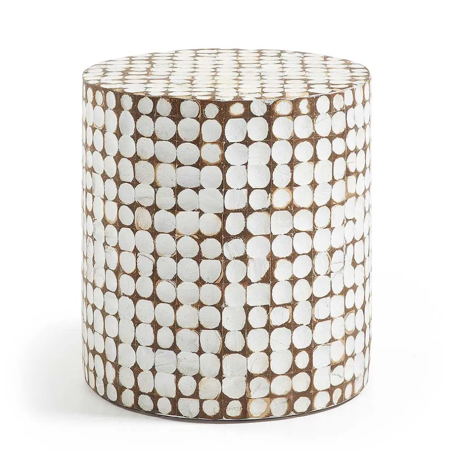 Beistelltische*Pharao24 Säulen Beistelltisch Lominda