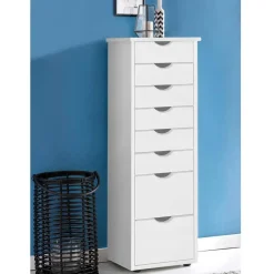 Pharao24 Säulenkommode Milja> Massivholz Kommoden|Hochkommoden