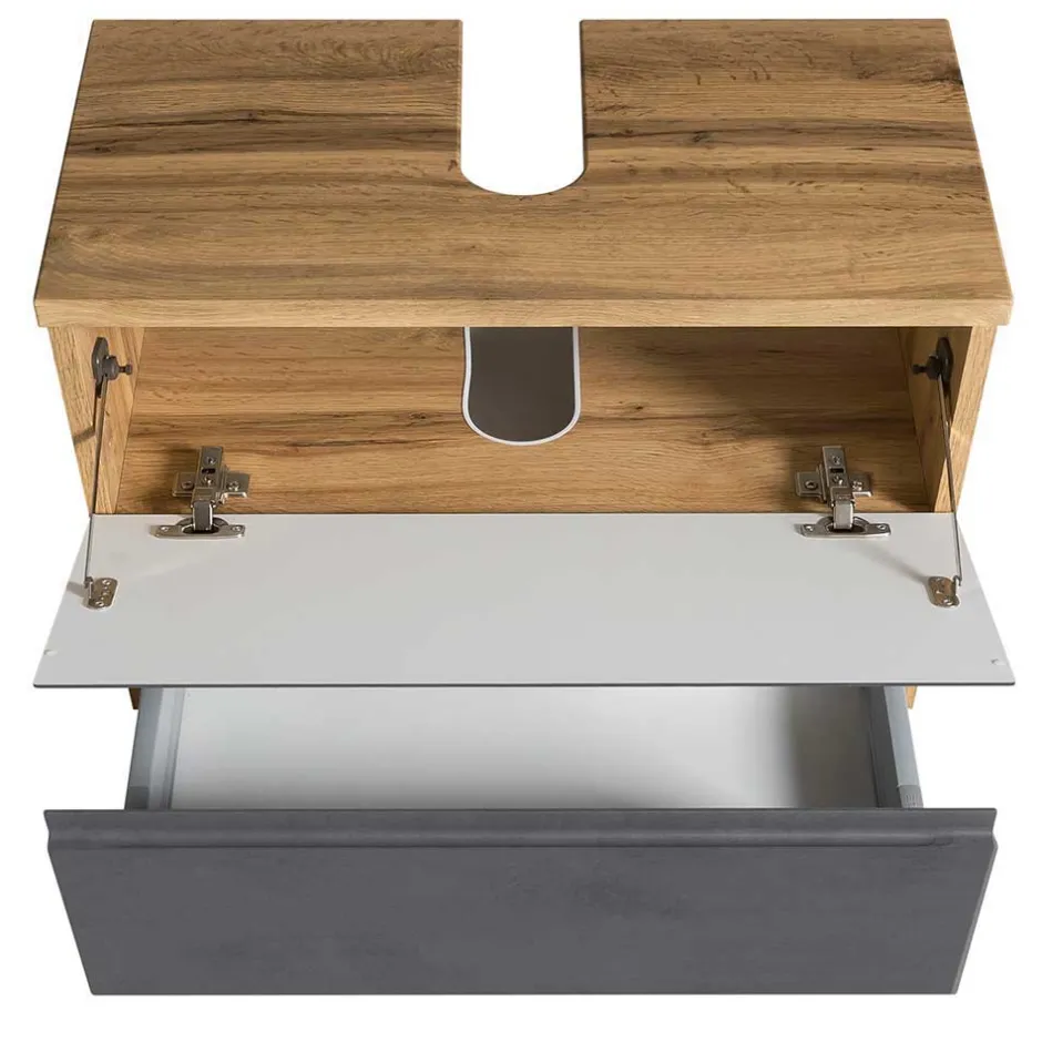 Badmöbel Sets*Pharao24 3-teiliges Badezimmer Set Fregato