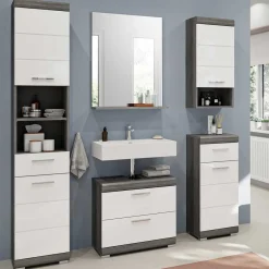 Pharao24 5-teiliges Badezimmermöbel Set Hayoran> Badmöbel Sets