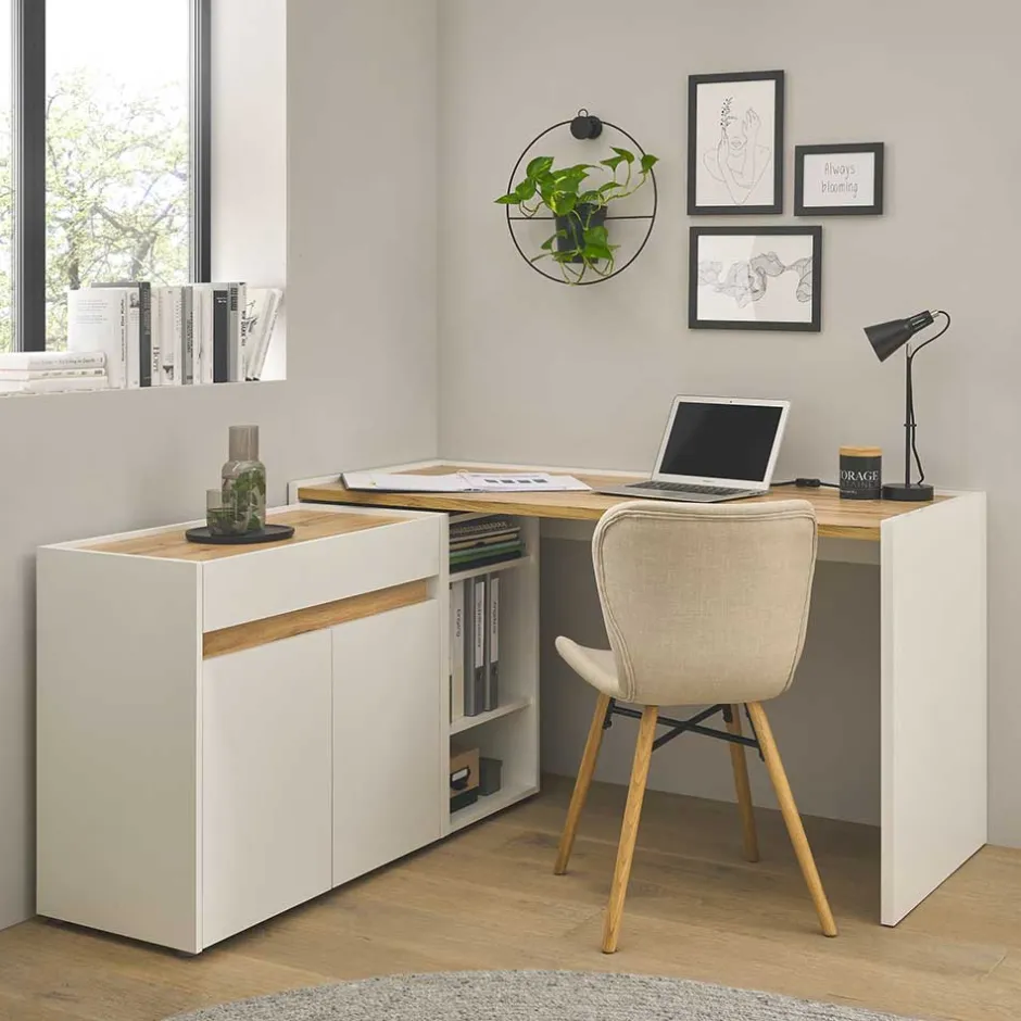 Pharao24 3-teiliges Büromöbelset Rascian> Büromöbel Sets