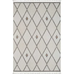 Teppiche*Pharao24 Teppich Beige und Weiß Abbie