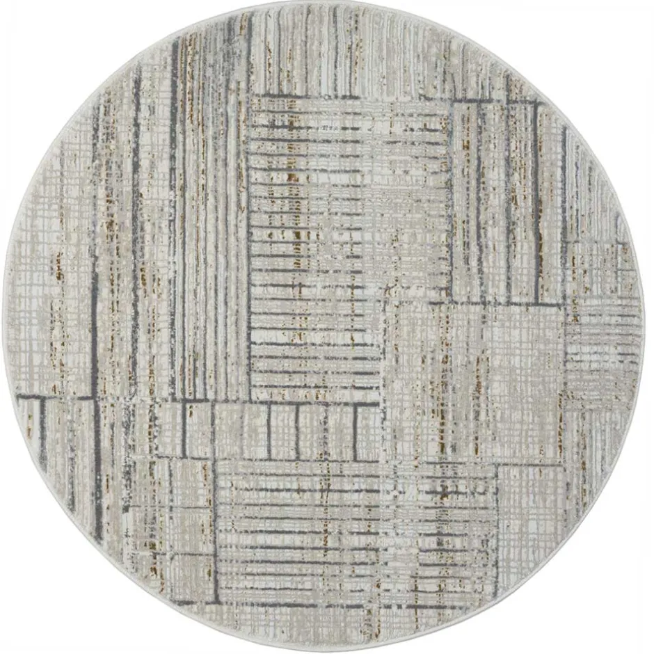Teppiche*Pharao24 Teppich rund Kurzflor Tyri