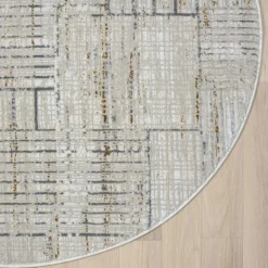 Teppiche*Pharao24 Teppich rund Kurzflor Tyri