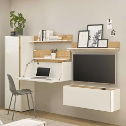 Moderne Wohnwände|Wohnwand 250 Cm*Pharao24 Tiny Office Möbel Rascian