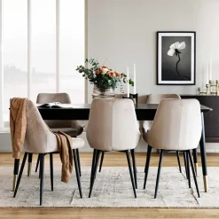 Tisch Mit Stühlen|Esszimmer Sets*Pharao24 Tischgruppe Genjes