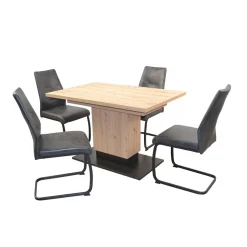 Pharao24 Tischgruppe Vidiano> Tisch Mit Stühlen|Esszimmer Sets