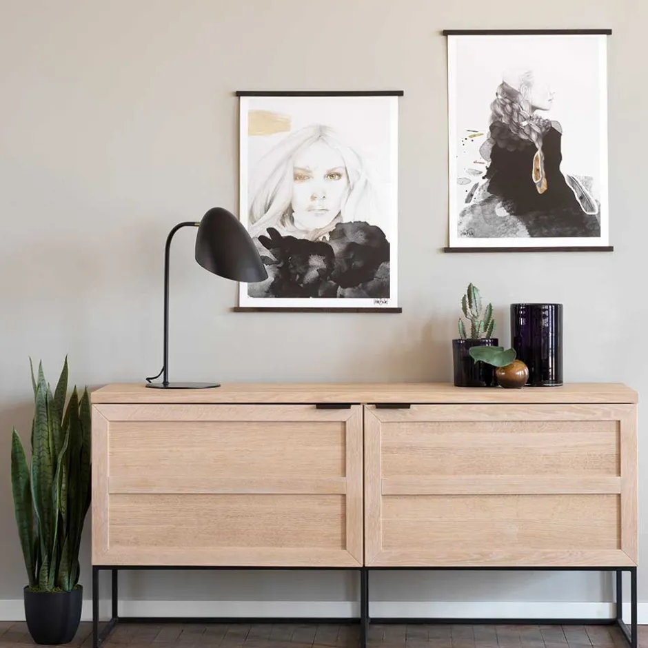 Pharao24 Türen Sideboard Ianca> Massivholzmöbel|Küchenkommode