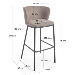 Barmöbel|Barhocker*Pharao24 Tresenstühle Fildelian