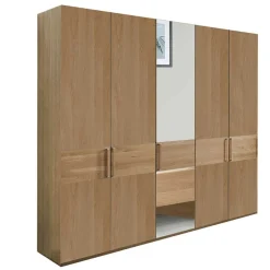 Pharao24 5-türiger Kleiderschrank Veyfas> Massivholz Kleiderschränke