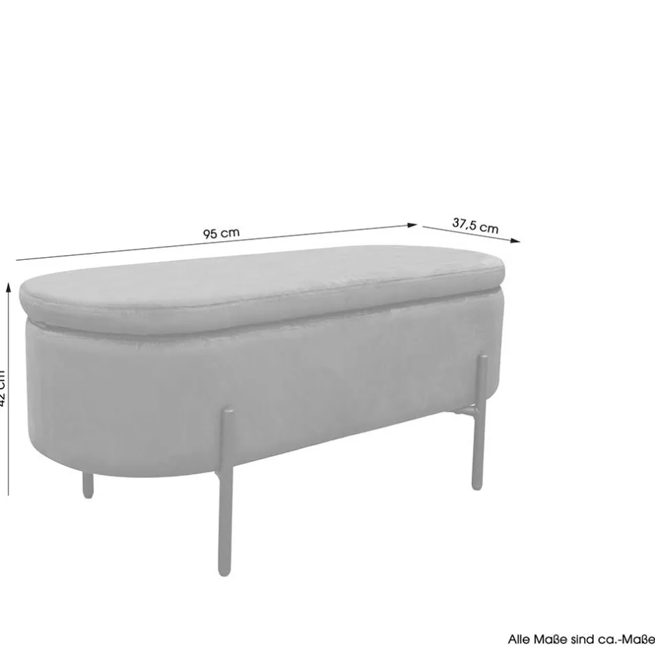 Polsterbänke|Schlafzimmerbänke*Pharao24 Truhenbank Enrossino