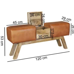 Küchenbank|Esszimmerbänke*Pharao24 Turnbank mit Truhe Fino