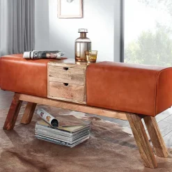 Polsterbänke|Garderobenbänke*Pharao24 Turnbock Garderobenbank Sirli