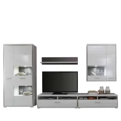 Moderne Wohnwände|Wohnwand 350 Cm*Pharao24 TV Anbauwand Lefaria