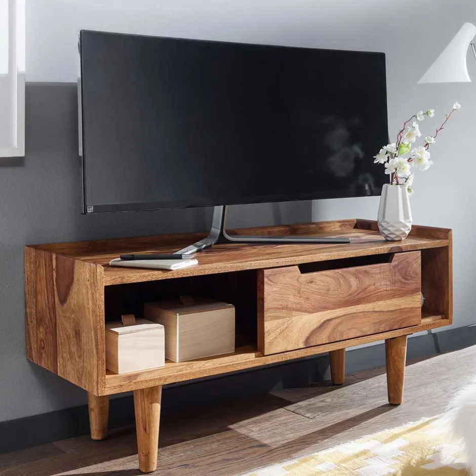 Massivholz Tv Möbel|Fernsehtische*Pharao24 TV Bank Loudes