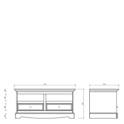 Fernsehtische|Lowboards*Pharao24 TV Bank Vomano