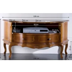 Massivholz Tv Möbel|Fernsehtische*Pharao24 TV Board Assolato