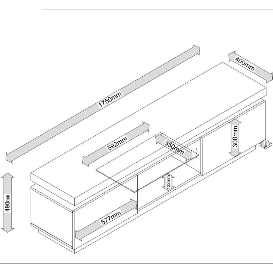Pharao24 TV Board Cingstan> Fernsehkommoden|Fernsehtische