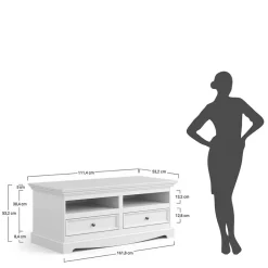 Massivholz Tv Möbel|Fernsehtische*Pharao24 TV Board Corao