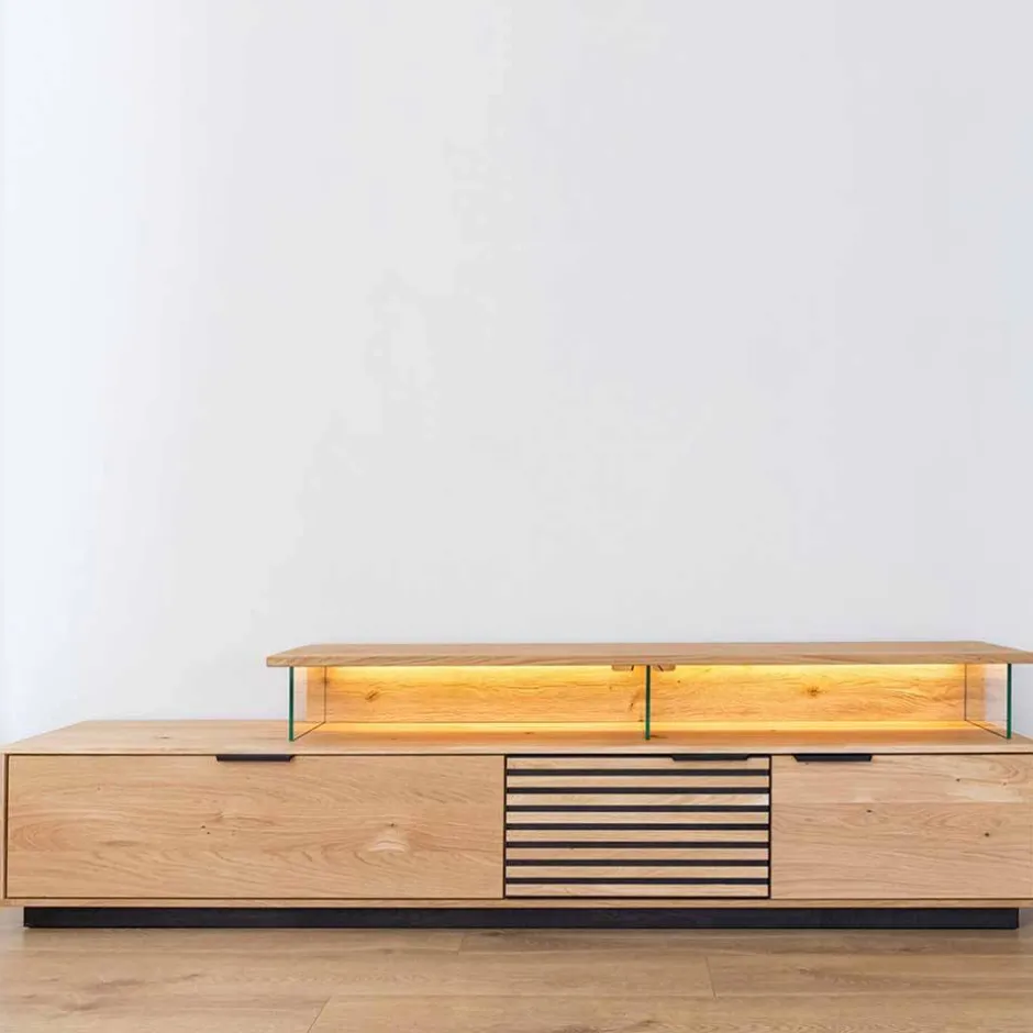 Pharao24 TV Board Deruta> Massivholz Tv Möbel