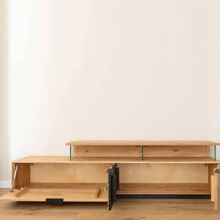 Pharao24 TV Board Deruta> Massivholz Tv Möbel