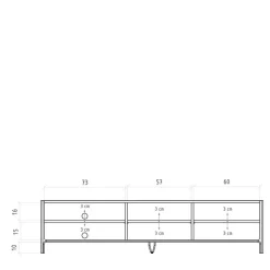 Fernsehkommoden|Massivholz Tv Möbel*Pharao24 TV Board modern Korres