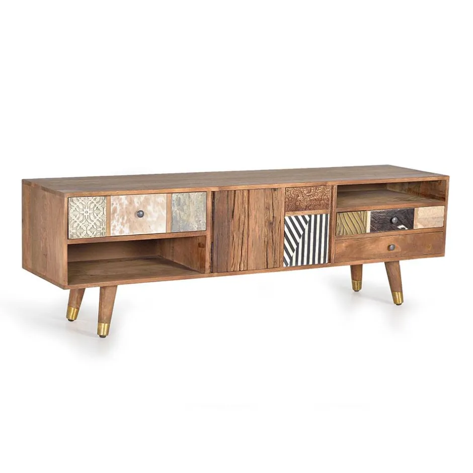 Pharao24 TV Board Trianus> Massivholz Tv Möbel