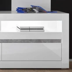 Moderne Wohnwände|Hochglanz Wohnwände*Pharao24 TV Board und Regal Novinza