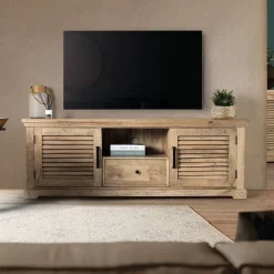 Pharao24 TV Board Valancio> Massivholz Tv Möbel