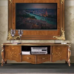 Pharao24 TV Kommode Savolina> Massivholz Tv Möbel|Fernsehtische