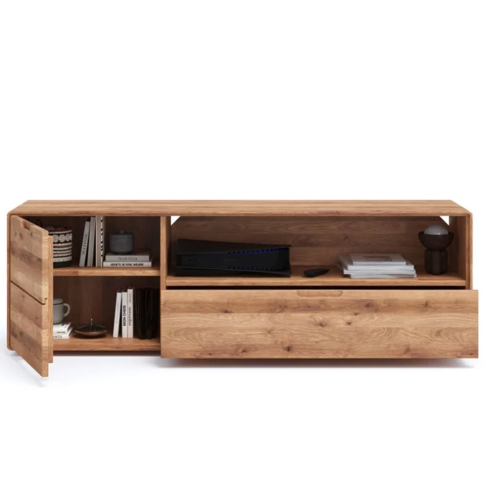 Fernsehkommoden|Massivholz Tv Möbel*Pharao24 TV Lowboard Amra