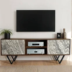 Massivholz Tv Möbel*Pharao24 TV Lowboard Boscala