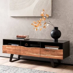 Pharao24 TV Lowboard Calbilan> Massivholz Tv Möbel