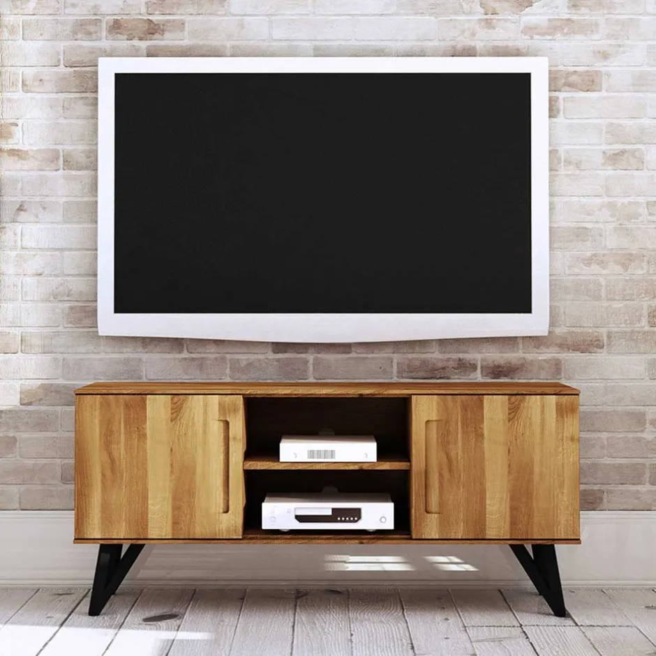 Pharao24 TV Lowboard Cariasca> Massivholz Tv Möbel