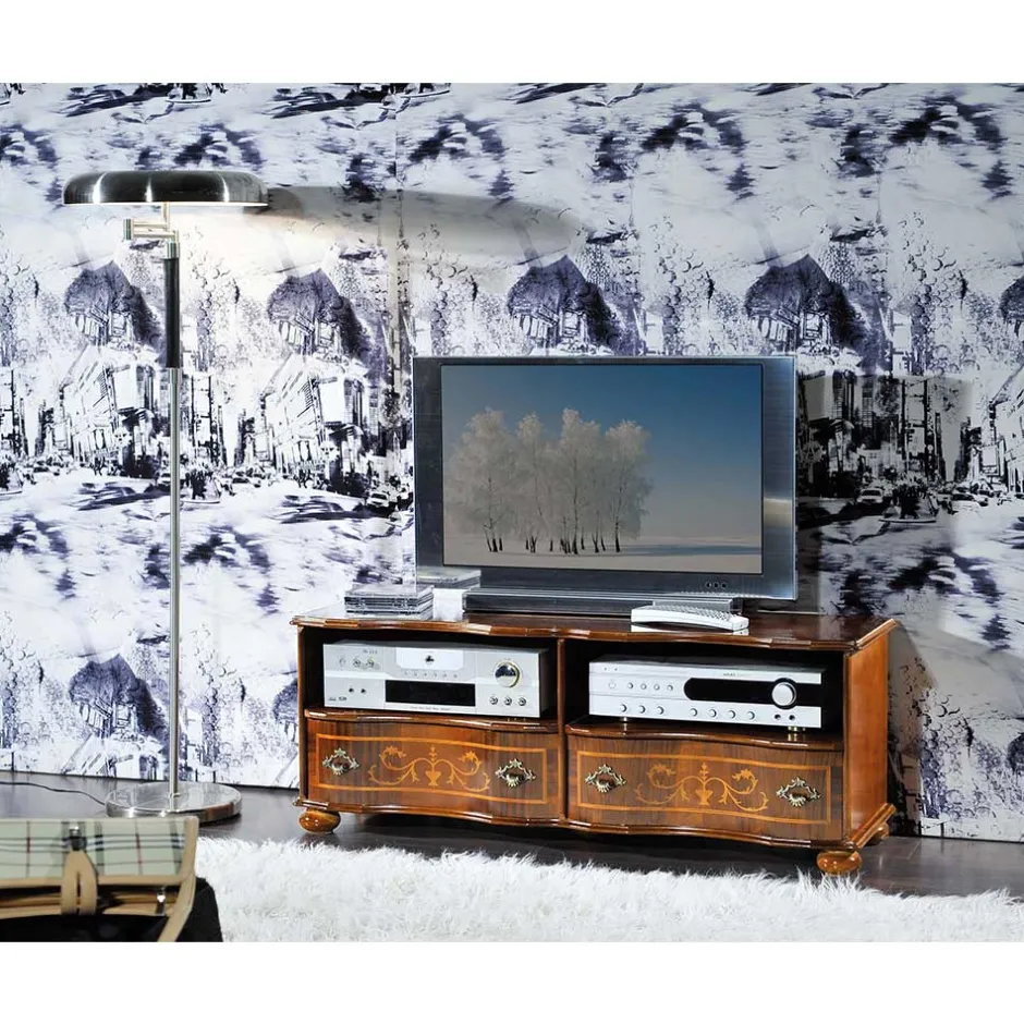 Massivholz Tv Möbel|Fernsehtische*Pharao24 TV Lowboard Casamarina