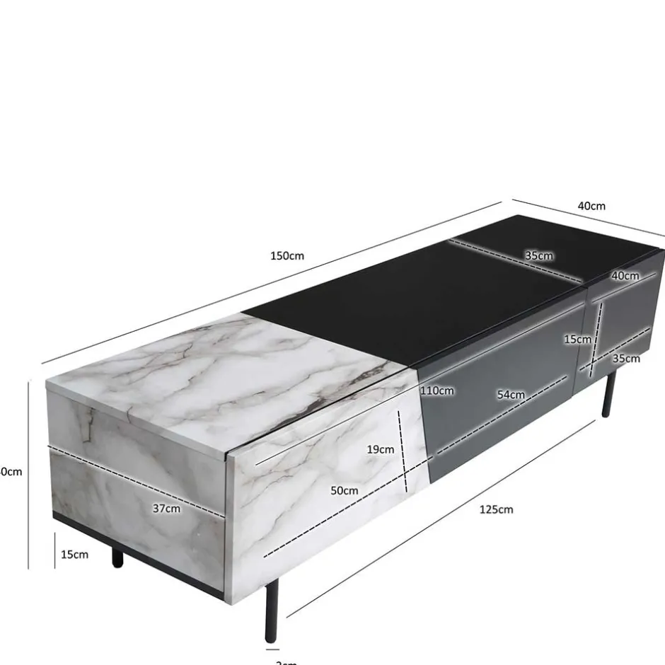 Fernsehtische|Lowboards*Pharao24 TV Lowboard Cempino