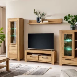 Massivholz Tv Möbel|Fernsehtische*Pharao24 TV Lowboard Crystoga