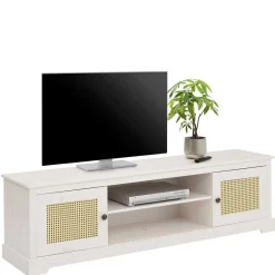 Pharao24 TV Lowboard Halnien> Massivholz Tv Möbel