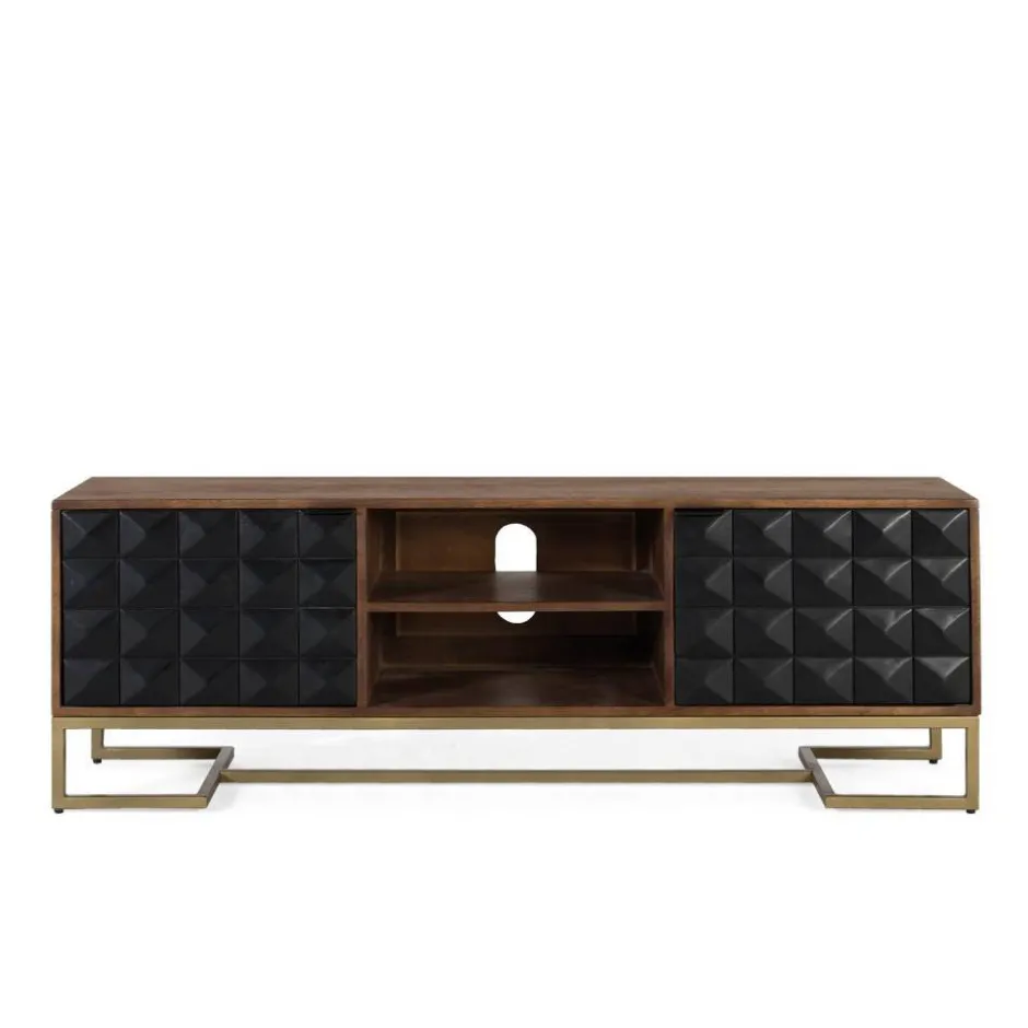 Massivholz Tv Möbel*Pharao24 TV Lowboard Jeans