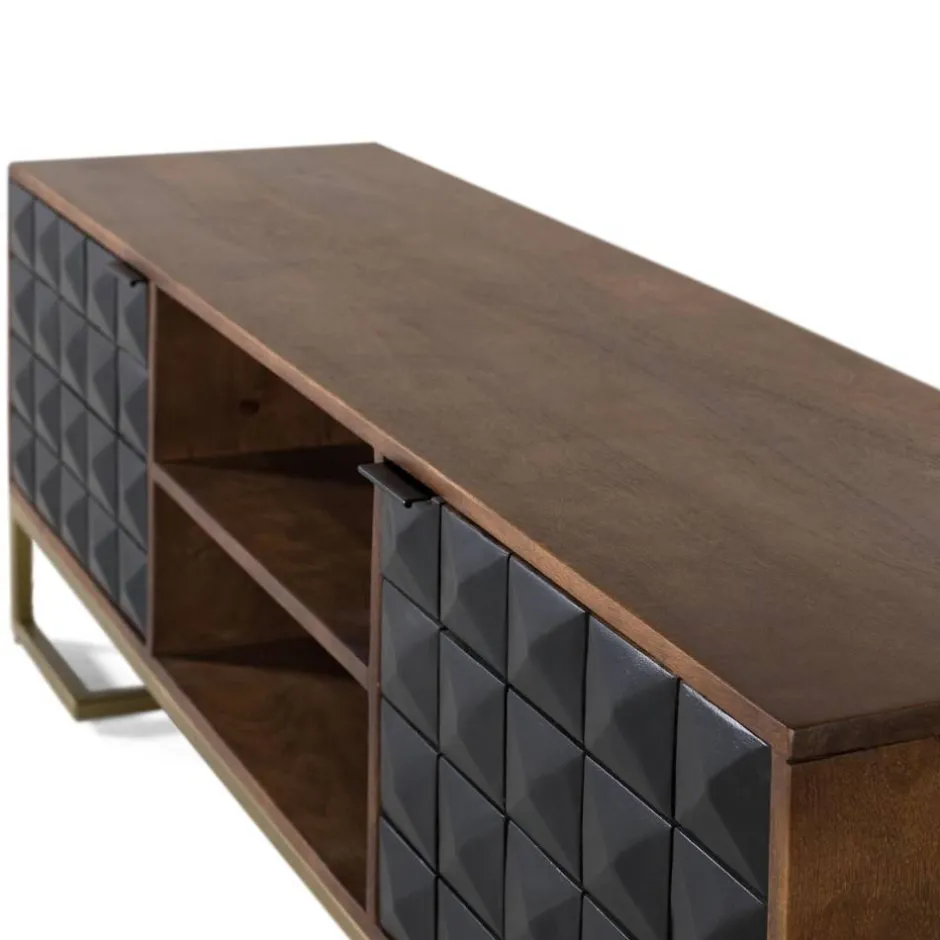 Massivholz Tv Möbel*Pharao24 TV Lowboard Jeans