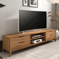 Massivholz Tv Möbel|Fernsehkommoden*Pharao24 TV Lowboard Koropi