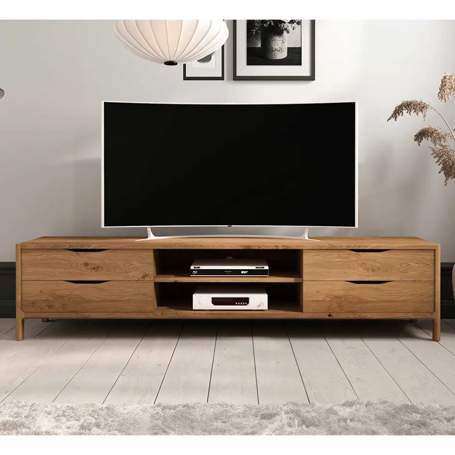 Massivholz Tv Möbel|Fernsehkommoden*Pharao24 TV Lowboard Koropi