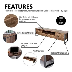 Fernsehtische|Lowboards*Pharao24 TV Lowboard Laraina