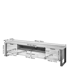 Fernsehtische|Lowboards*Pharao24 TV Lowboard Laraina