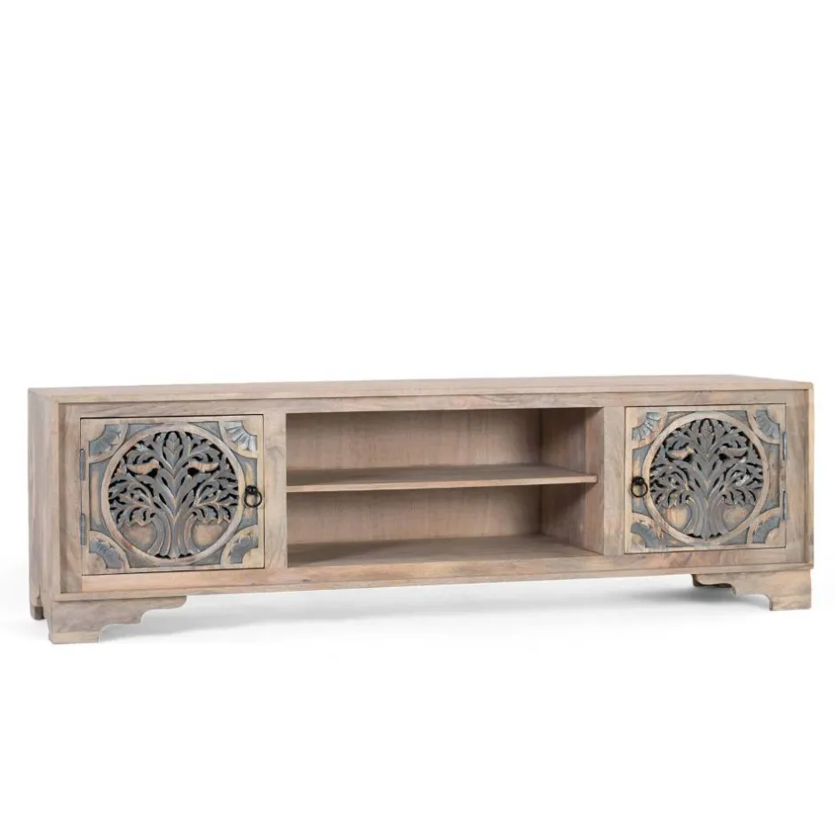 Massivholz Tv Möbel*Pharao24 TV Lowboard Lateo