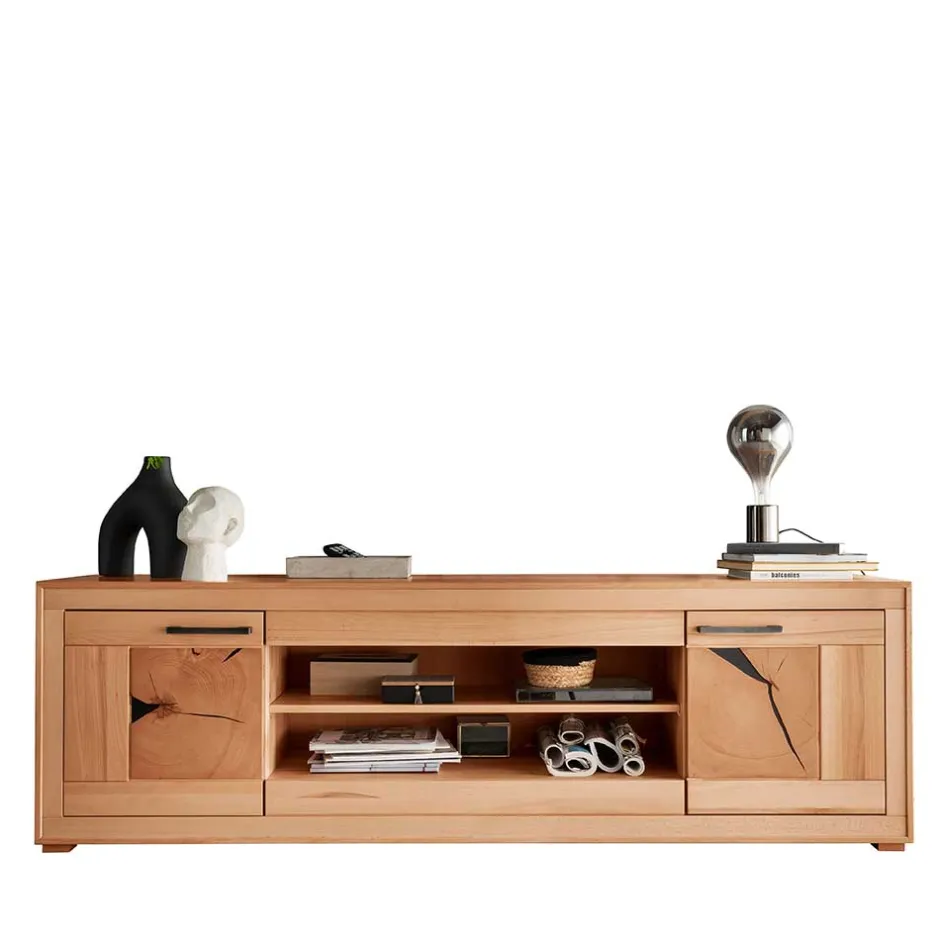 Pharao24 TV Lowboard Olmedo> Massivholz Tv Möbel|Fernsehtische