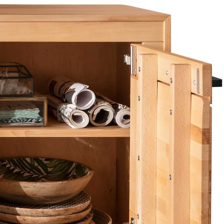 Pharao24 TV Lowboard Olmedo> Massivholz Tv Möbel|Fernsehtische