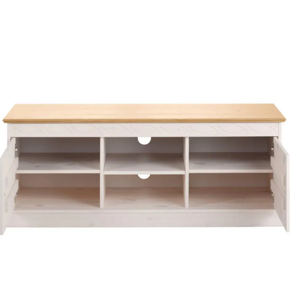 Massivholz Tv Möbel|Fernsehkommoden*Pharao24 TV Lowboard Regine